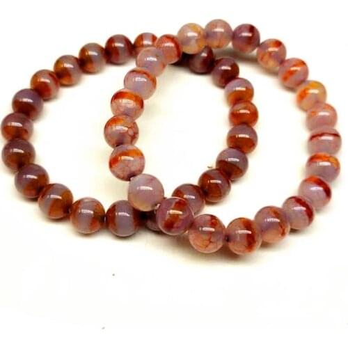 Tibet Dzi BEADS 8mm Bloodshot Pattern Agate Beads 1 Line Lucky Pharmacist DZI Bead String Women`s Jewelry Bracelet Free Shipping