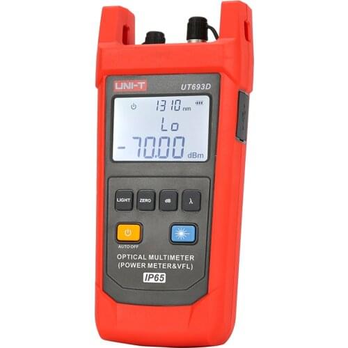 UNI-T UT693D Optical Multimeter (Power Meter & VFL)Wavelength range:800nm~1700nm,CW and Multiple Modulated Light Outputs
