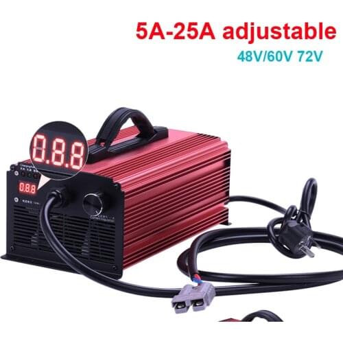 Li ion 48v 5-25A adjustable charger 13s 54.6V 20A 10S 36v 10A 14s 58.8v 16s 67.2V 15A 84V 25A 5A 8A 6A for lithium ion battery
