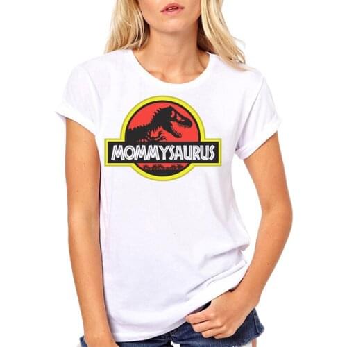 Women Clothes Fashion Mommysaurus Dinosaur Fashion Cute Cartoon Graphic Ladies Woman Harajuku Top Tee Shirt T Female T-shirt