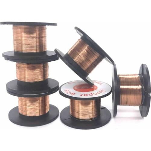 1Pc 0.1mm PCB Link Wire Copper Soldering Wire Maintenance Jump Wine PCB Welding Mobile Phone Computer Repair Tools Welding Tools