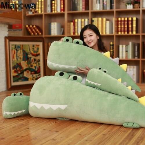 1pc 55/70cm Cute Crocodile Plush Toy Kawaii Big Mouth Long Crocod Stuffed Bed Pillow Sofa Cushion Cute Gift for Kids