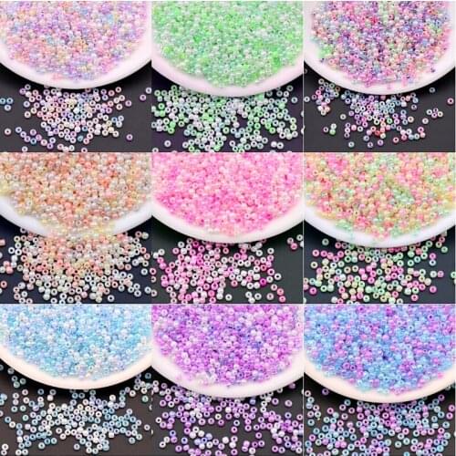 1000Pcs/Bag Mixed Cream Color Spacer Glass Beads Czech Round Spacer Seedbeads For DIY Craft Women Garments Sewing Accessories