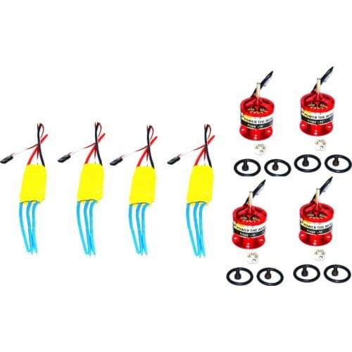 4PCS 30A Brushless ESC Speed Controller + 4PCSCF2822 1200KV Brushless Motor