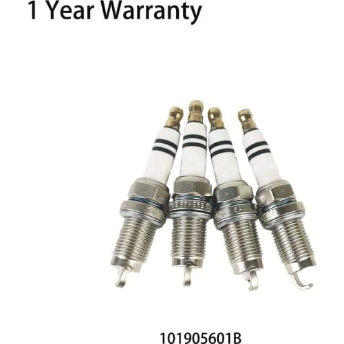 4pcs Spark plug 101905601B 101905603B 101905617 Fit for VW Jetta FOX POLO BEETLE CORDOBA FABIA VENTO RAPID