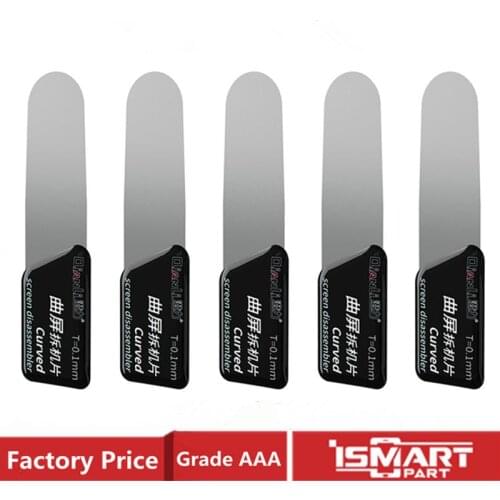 5PCS Mobile Phone Disassemble Steel Metal Curved LCD Screen Spudger Opening Pry Card Tools Ultra Thin Flexible Qianli