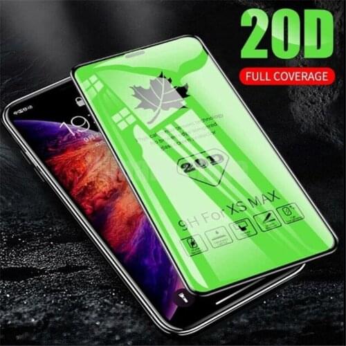 500pcs 20D Tempered Glass For iPhone 11 X XS Max Screen Protector Full Cover Curved screen protector for iphone 11