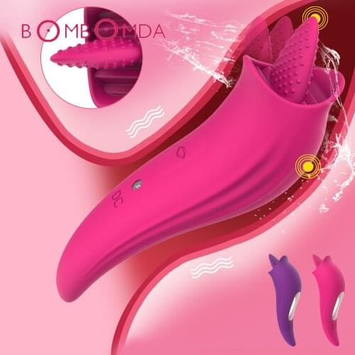 8 Speed Tongue Vibrators Gspot Vibrator Clitoris Stimulator Vibrating Egg Female Masturbation Sex Toy For Women Couple Foreplay