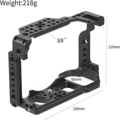 BGNing CNC Camera Cage Top Handle Grip for Nikon Z6 / Z7 Protective Housing Shell Mount w/ Cold Shoe Adapter DSLR Accessories