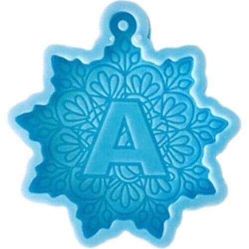 Letter Keychain Casting Silicone Mould DIY Crafts Jewelry Pendant Making Tools Keyring Epoxy Resin Mold LXAD