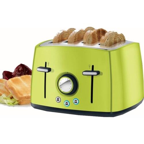 Household Automatic Bread Toaster Multi-function 4 Slot Toast Stainless Steel Breakfast Machine 6524