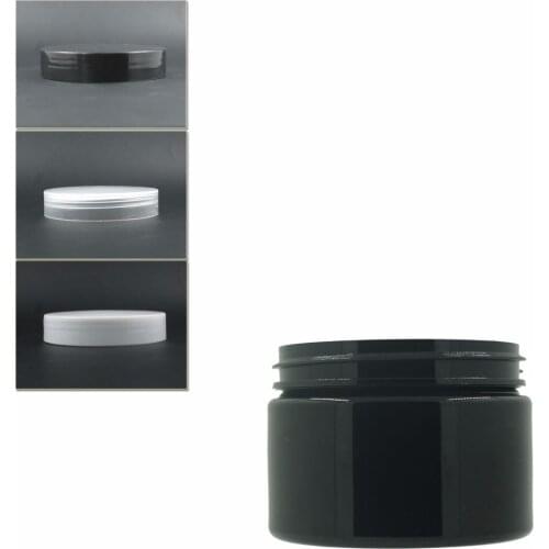 15pcs/Lot 120ml Black Round Pet Jar With White/Transparent Plastic Cap W/Pe Liner ,Jar,Cosmetic Jar,Plastic Container,Bottle