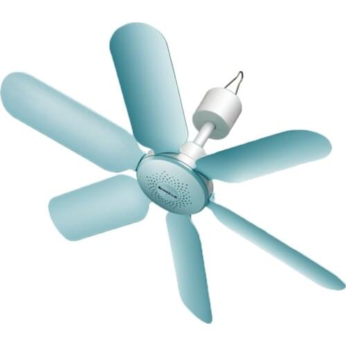 Dani Zhang 220V 7W Household Mute Mini Fan ceiling fan Energy Saving Fan ABS 6 blades Blue