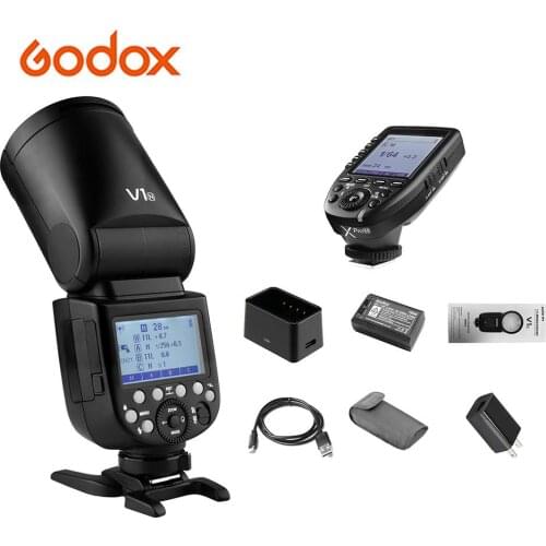 Godox V1N Camera Flash Speedlite Xpro-N i-TTL Flash Trigger Wireless 2.4G Zoom for Nikon D5300 D750 for Wedding Portrait Studio