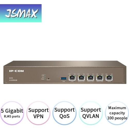 JSMAX JSM30 5Ports 10/100/1000M Gigabyte Router Enterprise Router With 100 People Support VPN,VLAN, QOS
