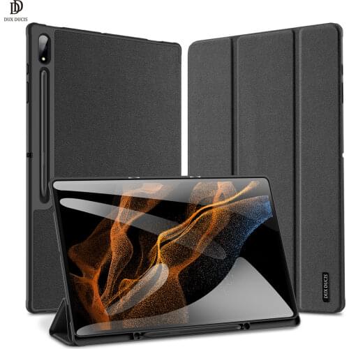 Luxury Tablet Case for Samsung Tab S5E T720/T725 Smart Sleep-Wake DOMO Series Trifold Protective Case Cover with Magnetic Close