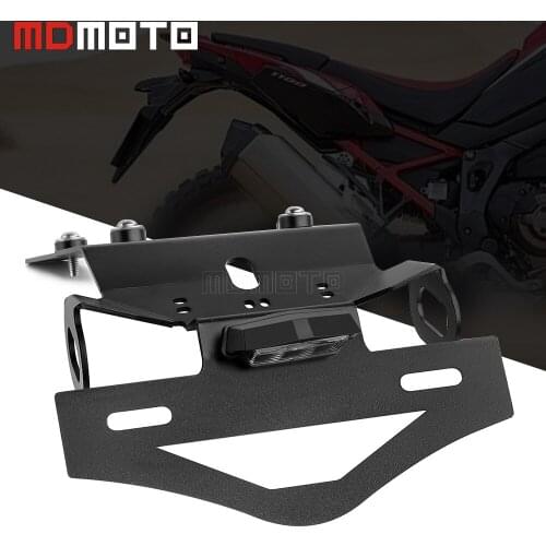 For Honda CRF1100L Africa Twin License Plate Mount Bracket Adjusted Number Plate Holder Registration Motorcycles Plate Holder