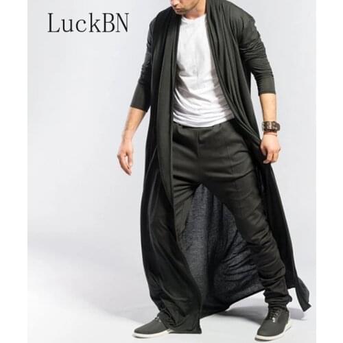 LuckBN Men's Trench Coats