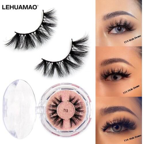 Makeup 3D Mink Eyelashes 5D Lashes Soft Natural Long Eyelashes 100% Cruelty Free Dramatic Lashes Reusable Eyelashes