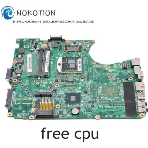 NOKOTION For TOSHIBA Satellite L655 L650 Laptop Motherboard A000075380 31BL6MB0000 DA0BL6MB6G1 HM55 DDR3 Free cpu