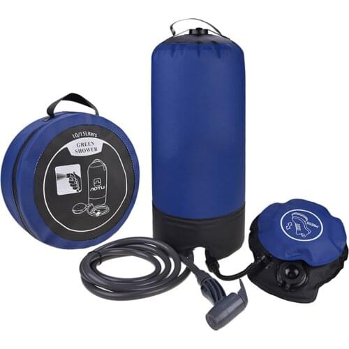 Camping Pressure Shower Bag with Foot Pump Lightweight Inflatable Pressure Shower Water Bag For Outdoors Camping Hiking Bathing
