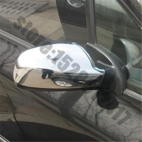 For Peugeot 307 2004-2012 ABS Chrome Car Side Door Rearview Mirrors Cover Trim Car styling