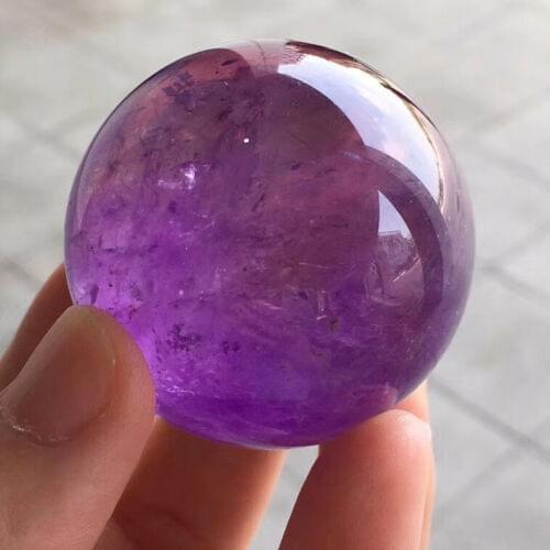 Natural Purple Crystal Quartz Ball Crystal Ball is used to heal 43mm