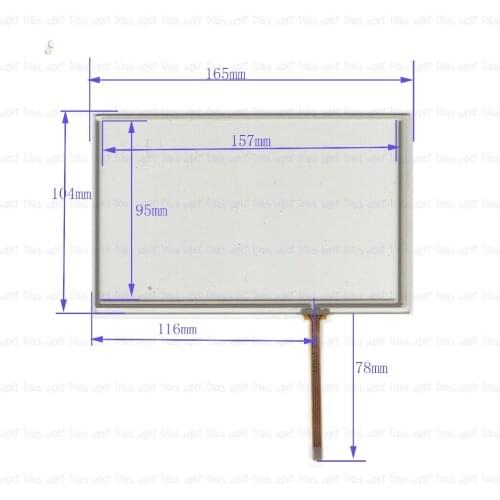 ZhiYuSun 165mm*104mm NEW 7 inch Touch Screen 4 wire resistive USB touch panel overlay kit 165*104this is compatible
