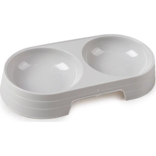 New Pet Bowls Cat Dog Bowl Double Feeding Drinking Bowls Food Water Feeder For Dog Puppy Cat Cats Pets Supplies Feeding Dishes