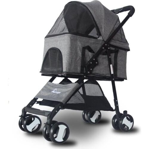 Separate Pet Out Cart Teddy Puppy Dog Small Cat Foldable Lightweight Push