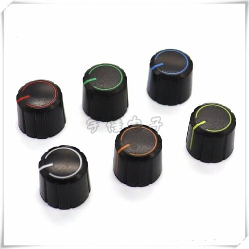 10 Pieces Plastic Flower Shaft Knob Diameter 15mm Height 13.5mm Potentiometer Knob Gear Shaped Inner Hole 6mm