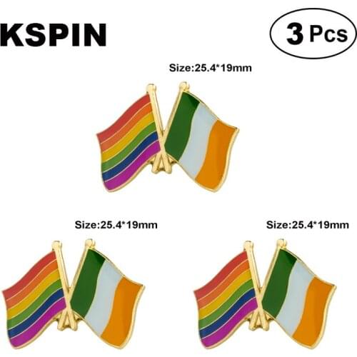Rainbow Ireland Lapel Pin Brooches Pins Flag badge Brooch Badges