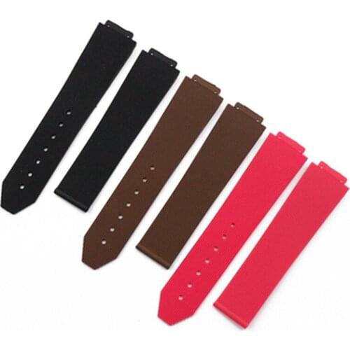 15*21mm Watchband For Hublot strap female women rubber strap waterproof silicone watch accessories belt band 18mm buckle tools