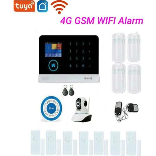Tuya Smartlife Alarm APP Control Wireless Alarm WIFI IP Camera 4G/3G Home Security SMS Autodial Burglar Intruder Alarm System