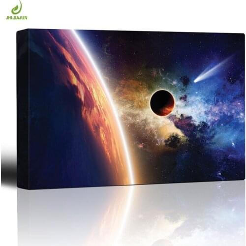 JHLJIAJUN Nordic Science Fiction Planet Canvas Modular Painting Nordic Wall Art Print And Poster Dining Living Room Home Decor