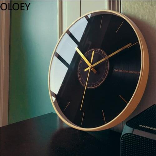 Modern Design Nordic Silent Large Wall Clock Metal Kitchen Living Room Bedroom Home Decor Creative Luxury Wall Clocks Wall Watch