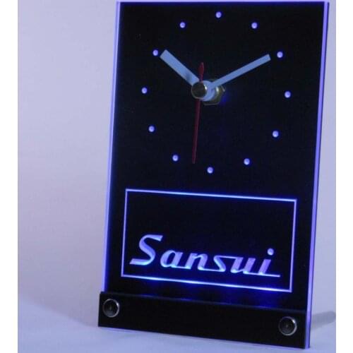 Tnc0436 Sansui Home Theater Audio System Table Desk 3D LED Clock