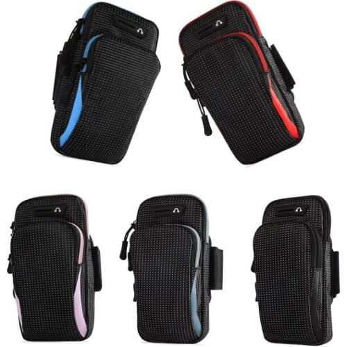 Gym sports running jogging armband armband bag holder mobile phone bag 6.5 inches (for iPhone Samsung Huawei Xiaomi)