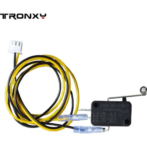 Tronxy 3D printer part limit switch KW8-XILIE roller lever Endstop for 3d PRINTER with wiring COM and NO 250/125V 6/15/0.3/0.6/A