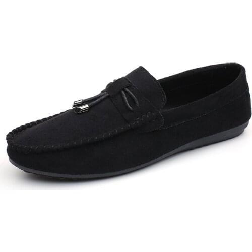 2021 Spring Autumn New Fashion Leather Casual Shoes for Male Comfortable Slip-on Shallow Flat Loafers Breathable Waterproof