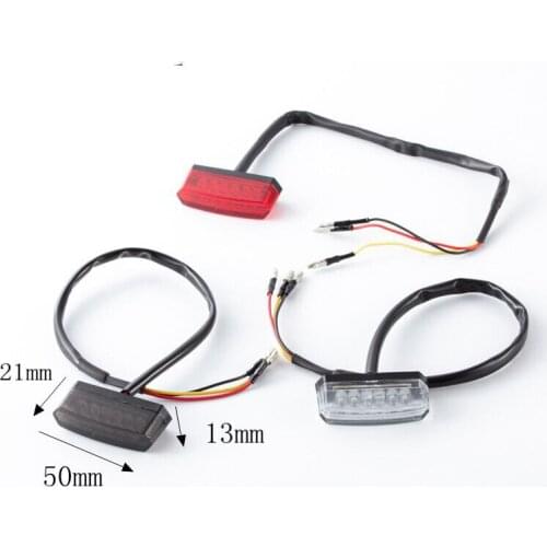 Universal 12V Motorcycle Accessories Brake Taillight Retro Mini LED Indicator Lamp