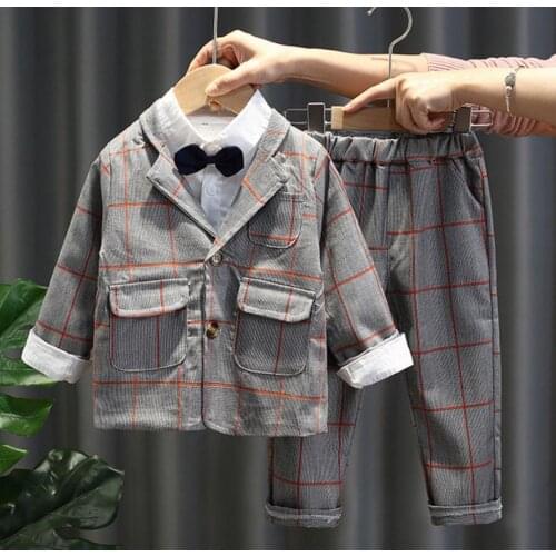 Spring Autumn Childrens Suits little boys Piano Performance Kids Pants Clothes Set kids Handsome British Jackets, Boys' suits