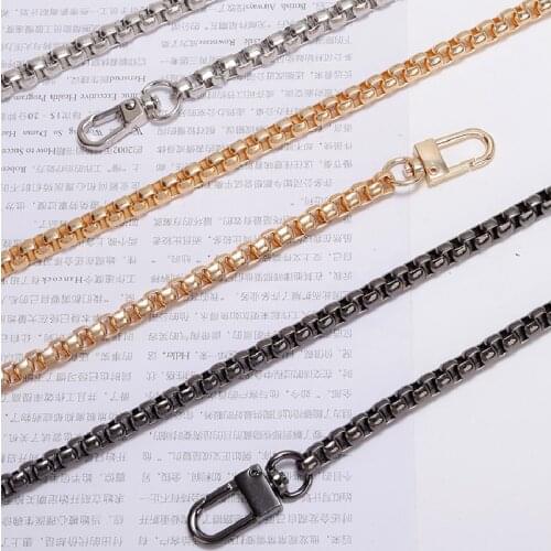 High-grade bag strap metal Chain accessories DIY single shoulder Women bags handle belt 120cm