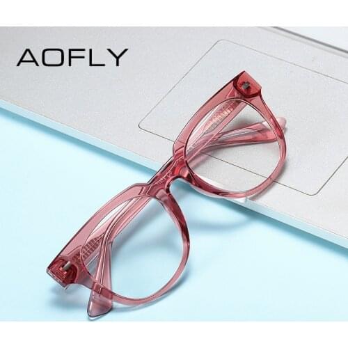 AOFLY 2020 Square Glasses Frame Women Luxury Brand Design Fashion Clear optical glasses frame Men Female Eyewear Dames Brillen