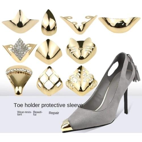 1Pair Shoes Toe Protection Metal Material Shoes Clips for Decorations High Heels Shoe Broken Reapair Accessories Dropshipping