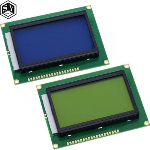 128*64 DOTS LCD module 5V blue screen 12864 LCD with backlight ST7920 Parallel port LCD12864 for arduino
