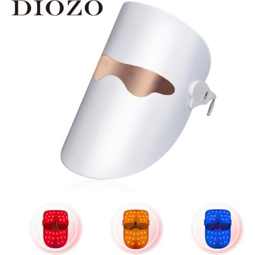 3 Colors Light Therapy Facial Mask Photon LED Facial Mask Skin Rejuvenation Reduce Wrinkle Beauty Skin Care Tool Dropshipping