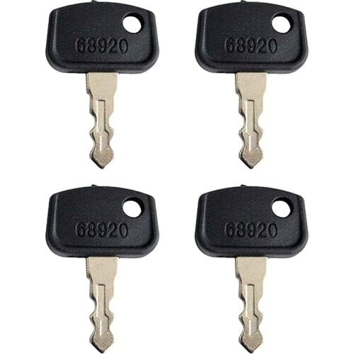 4pcs 68920 PL501-68920 Ignition Keys for Kubota B BX Series Tractors B26 ZD321 ZD323 RTV 500 900 BX1850D BX1860 BX1870 BX2350D