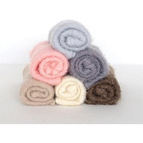 40*80 cm High quality Newborn Ruffle wrap Newborn baby stretch knit Jersey wrap Baby Photo Shoot Accessories Photograph For Stud