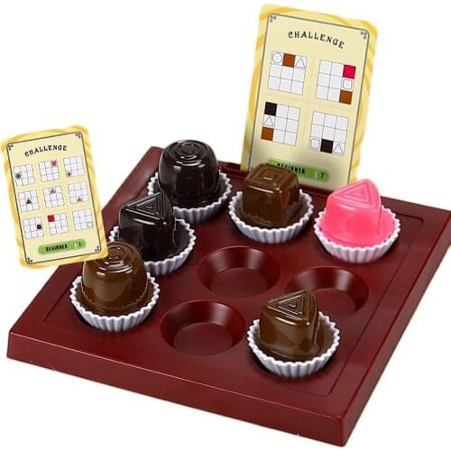 55 Challenges Chocolate Puzzle Chess Logical Positioning Game Intellectual IQ Thinking Board Game Educational Toys for Children